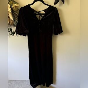 Black Velvet Dress- Size M